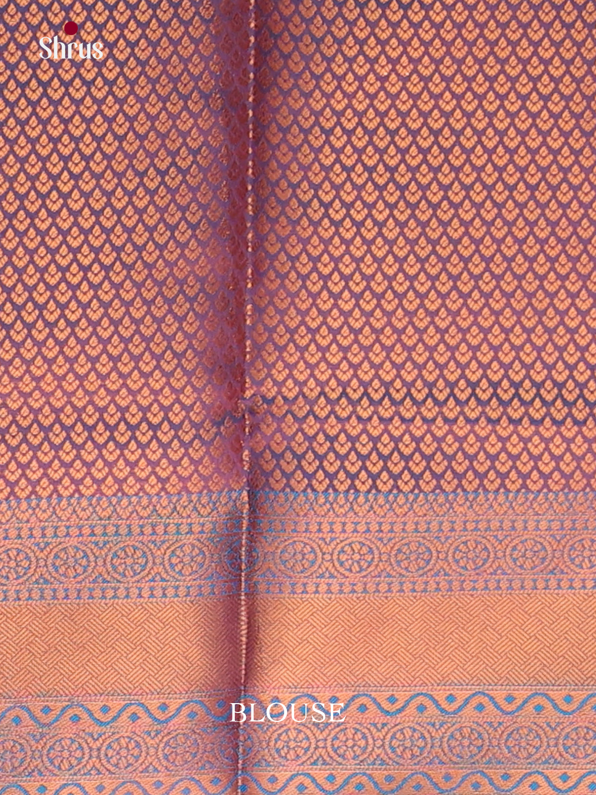 Maroon & Blue- Semi Softsilk Saree