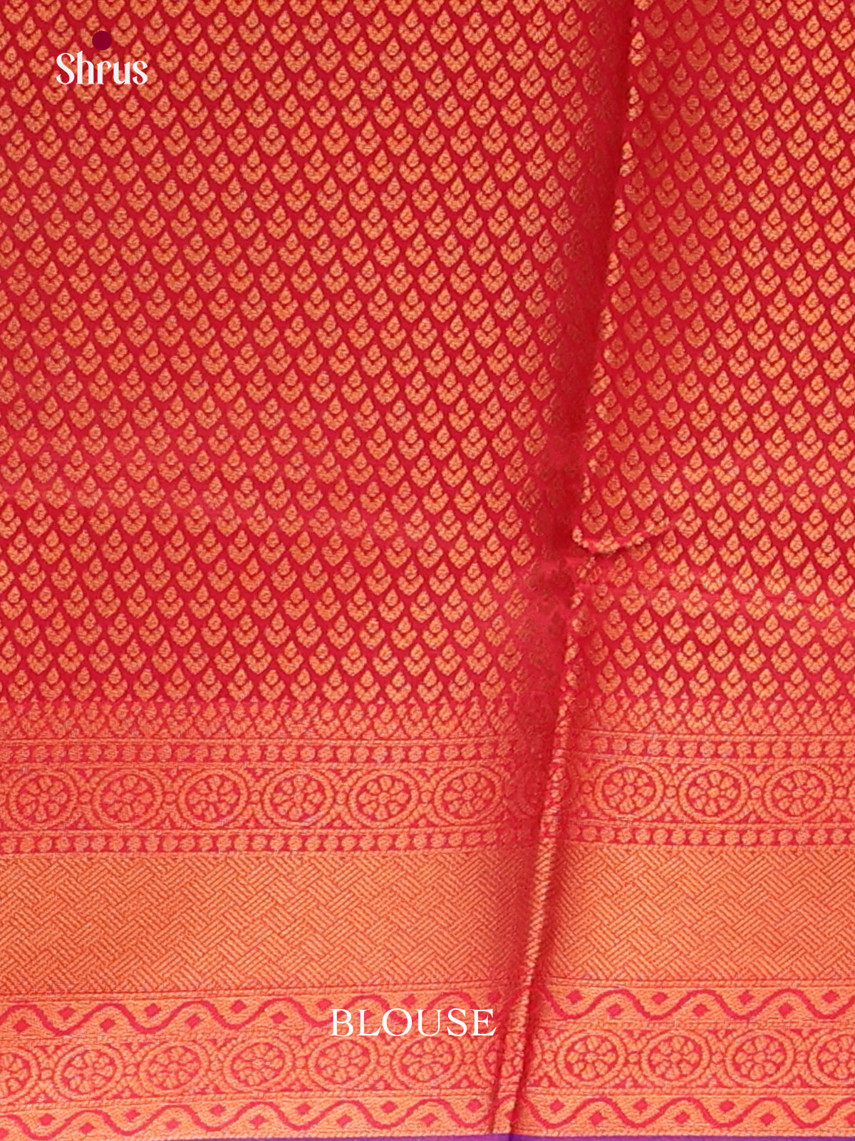 Purple & Red - Semi Softsilk Saree