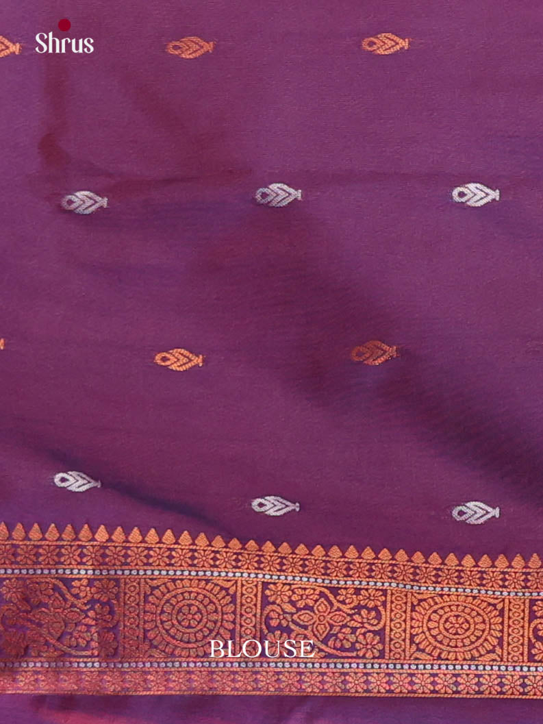 Pink & Purple- Semi Softsilk Saree