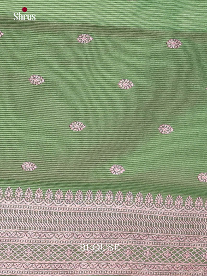 Maroon & Green - Semi Softsilk Saree