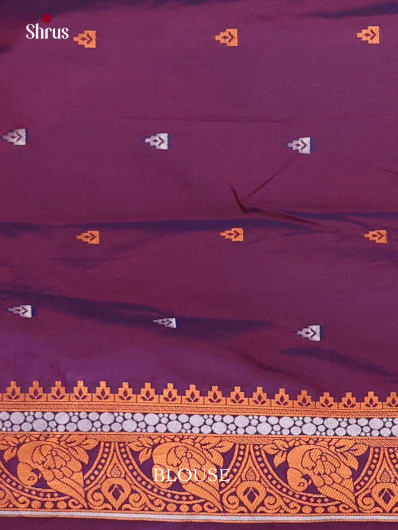 Pink & Purple - Semi Softsilk Saree