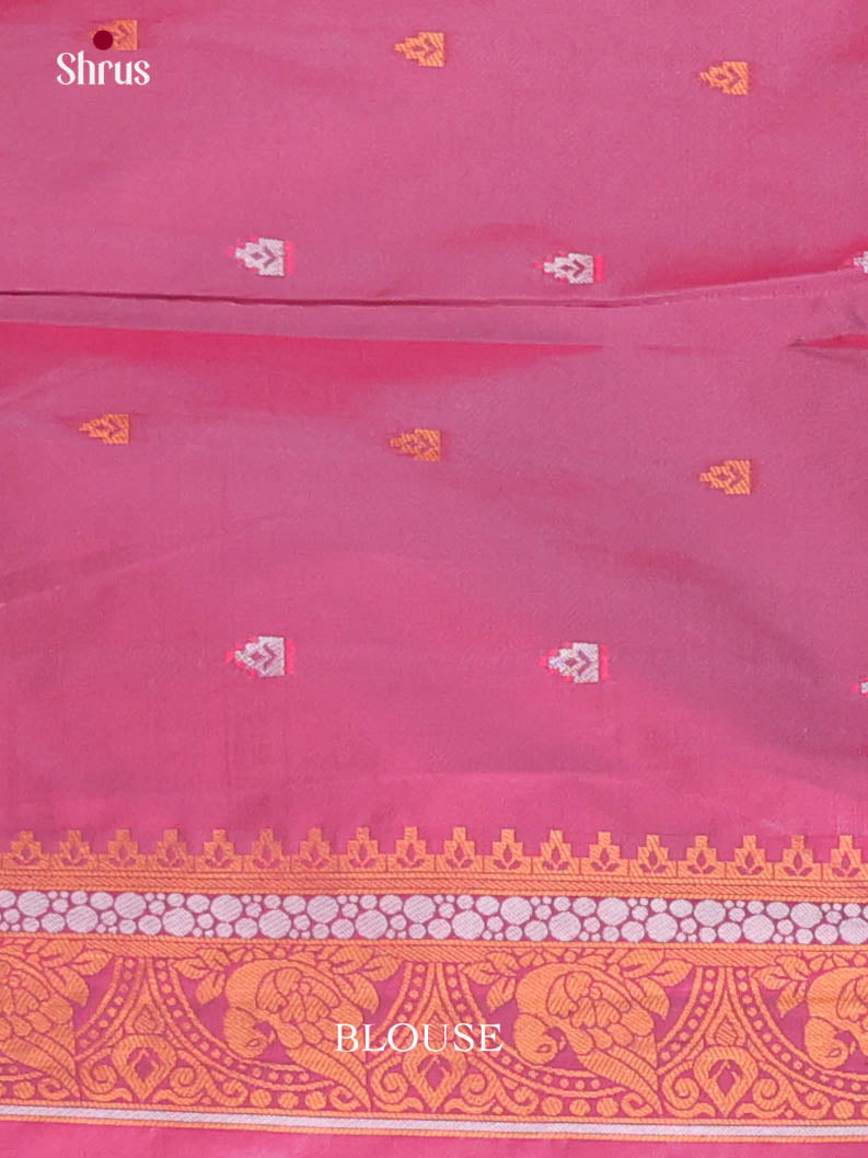 Blue & Purple- Semi Softsilk Saree