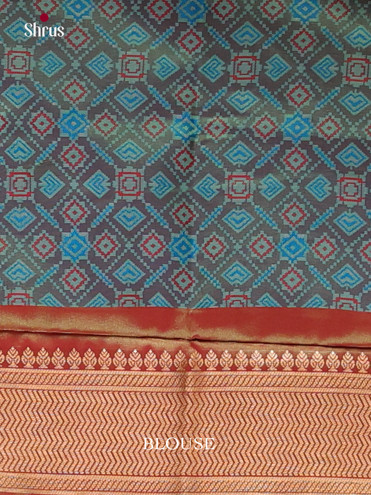 Green & Blue- Semi Softsilk Saree