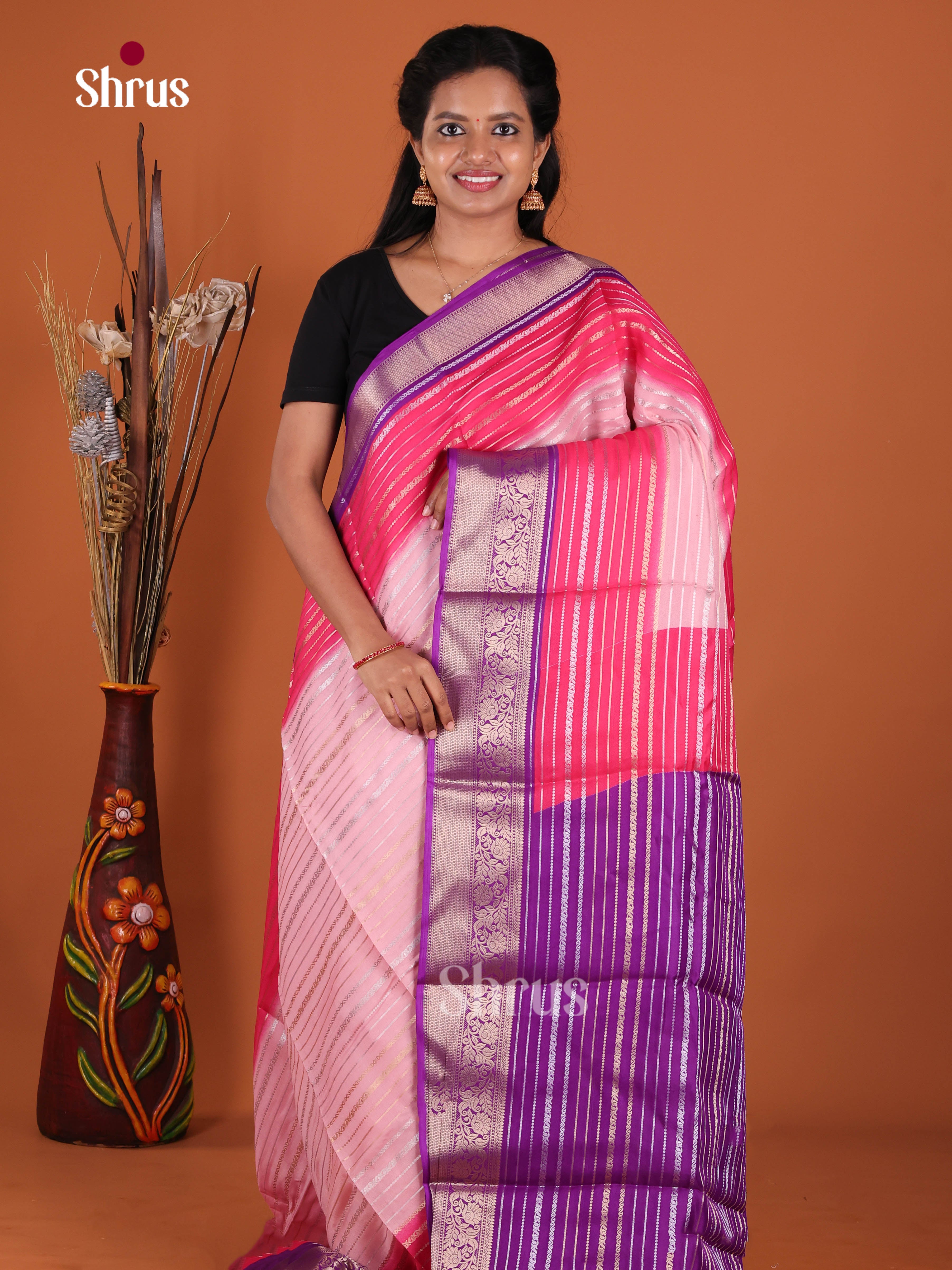 DJS24001 - Semi Mysoresilk Saree