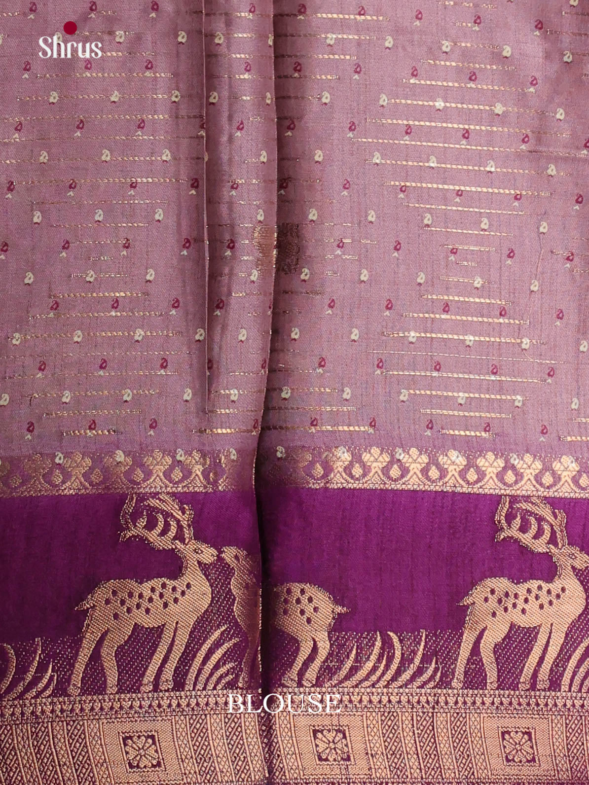Mild Lavender & Purple - Semi Dola silk Saree