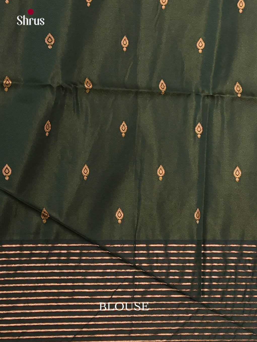Olive Green & Green - Semi Softsilk Saree