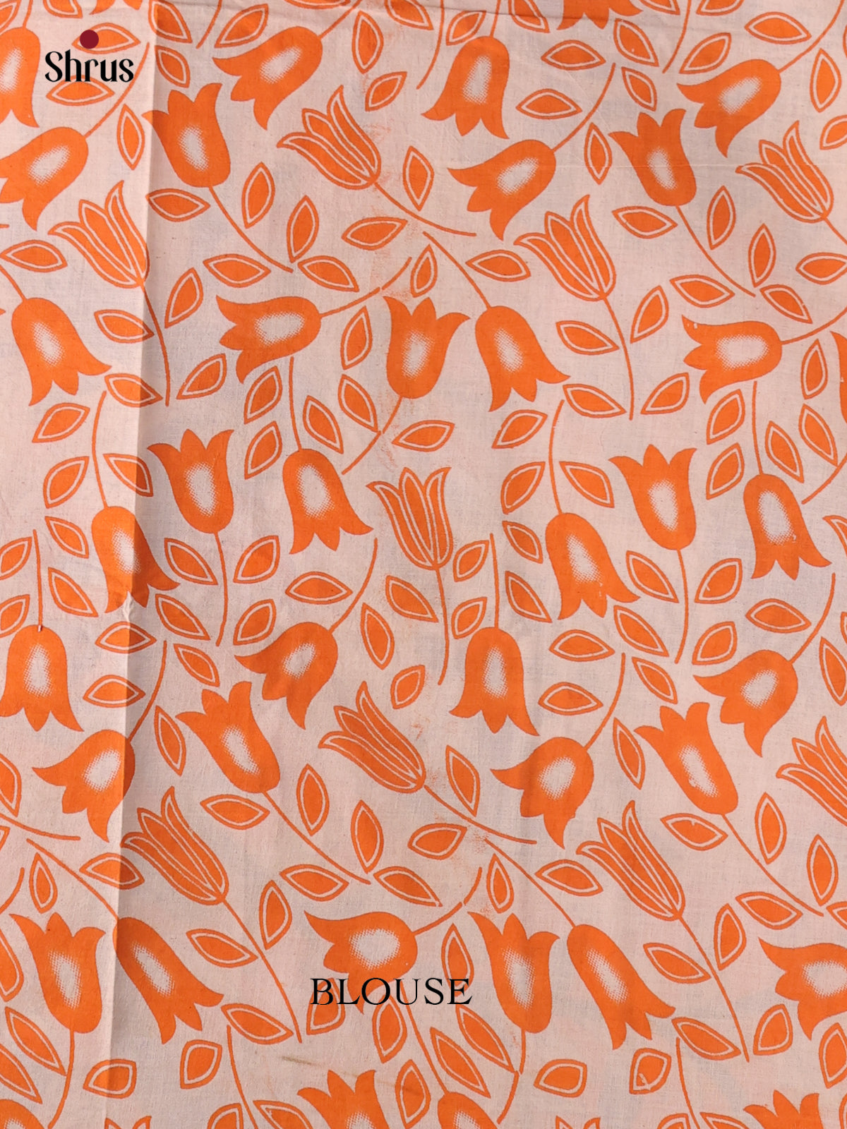 Orange & Blue - kalamkari-cotton Saree