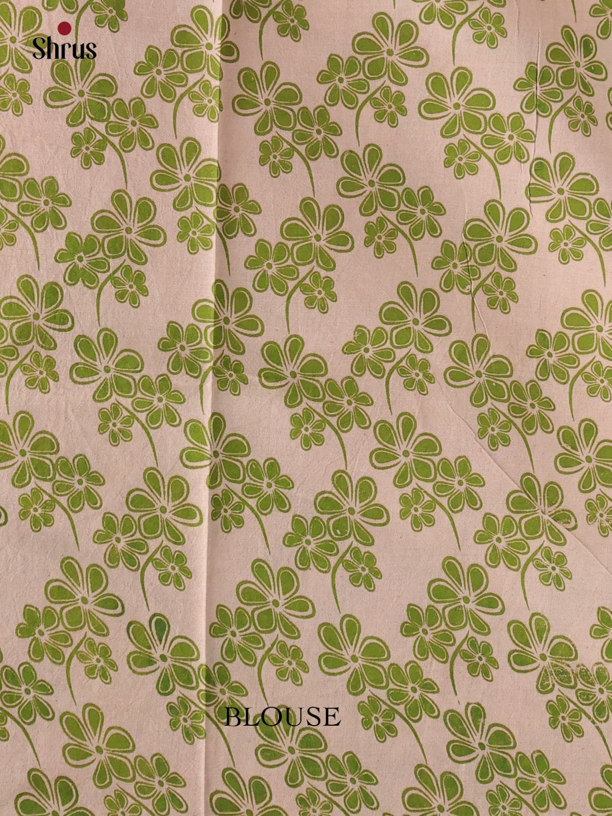 Green & Cream- kalamkari-cotton Saree