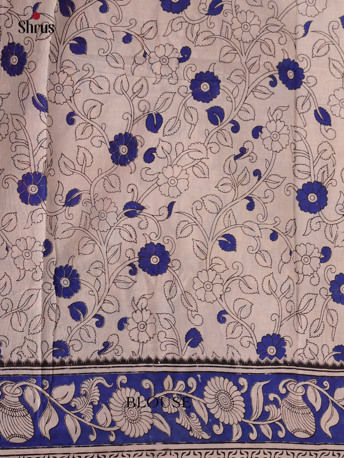 Green & Blue - kalamkari-cotton Saree
