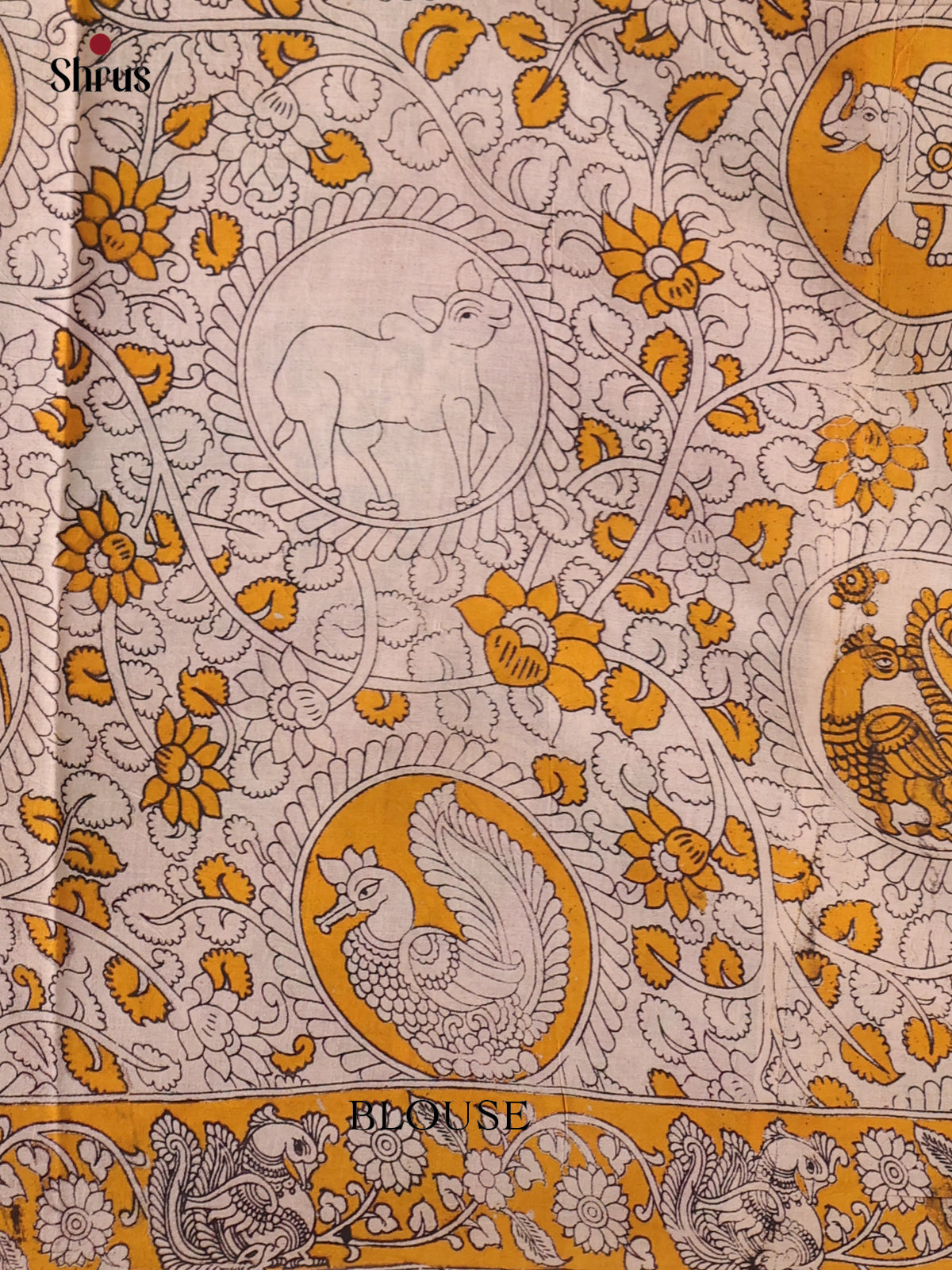 Green & Pink - kalamkari-cotton Saree