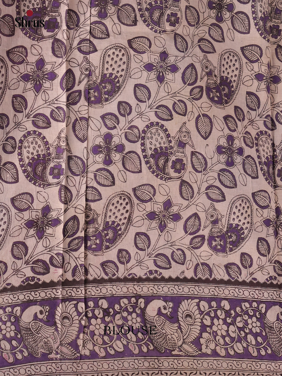 Green & Purple - kalamkari-cotton Saree