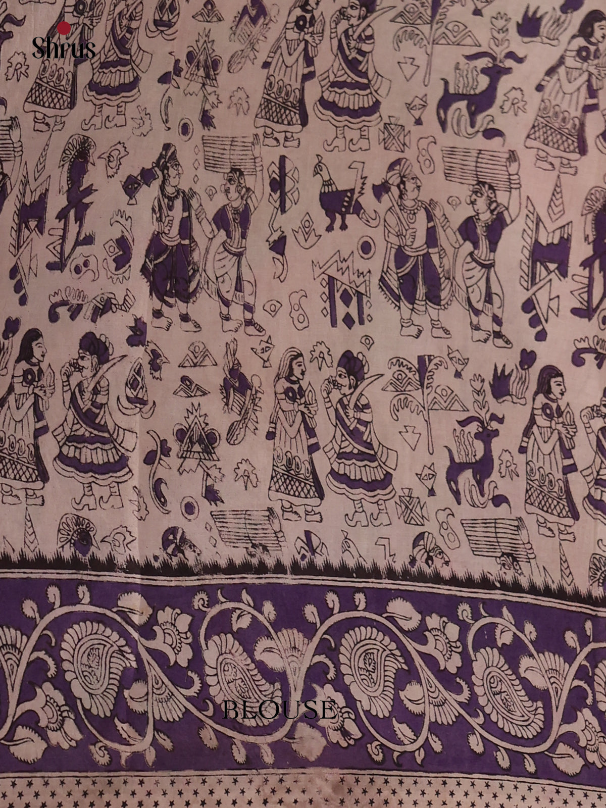 Green & Pink - kalamkari-cotton Saree