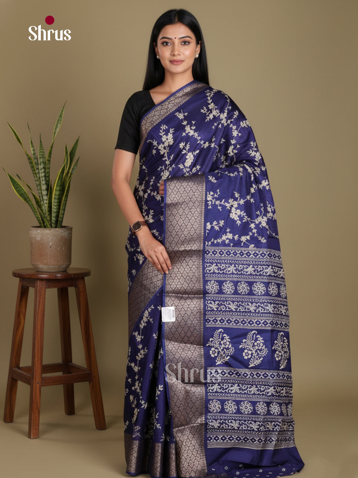 DJS24138 - Semi Crepe Saree
