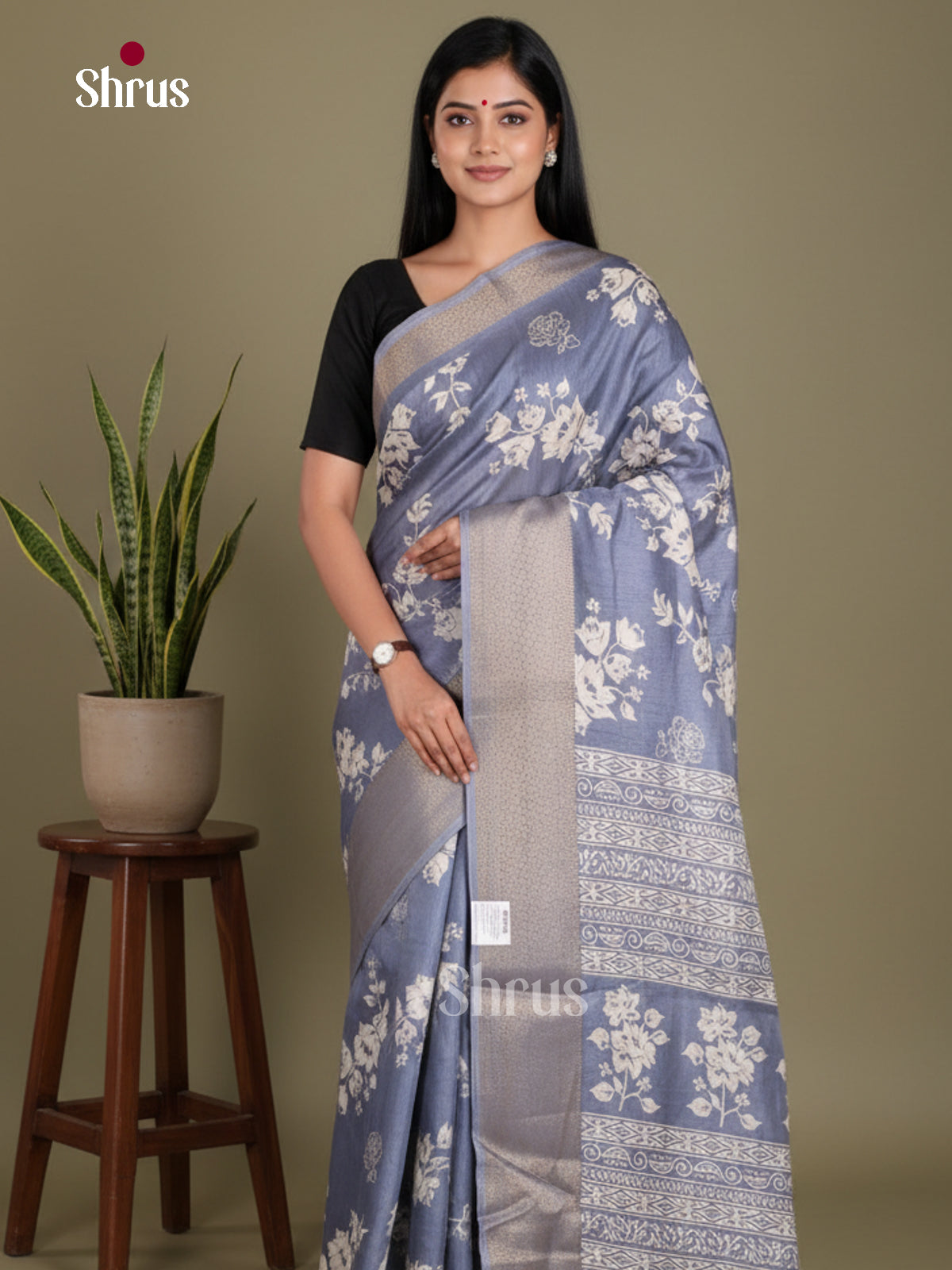 DJS24143 - Semi Crepe Saree