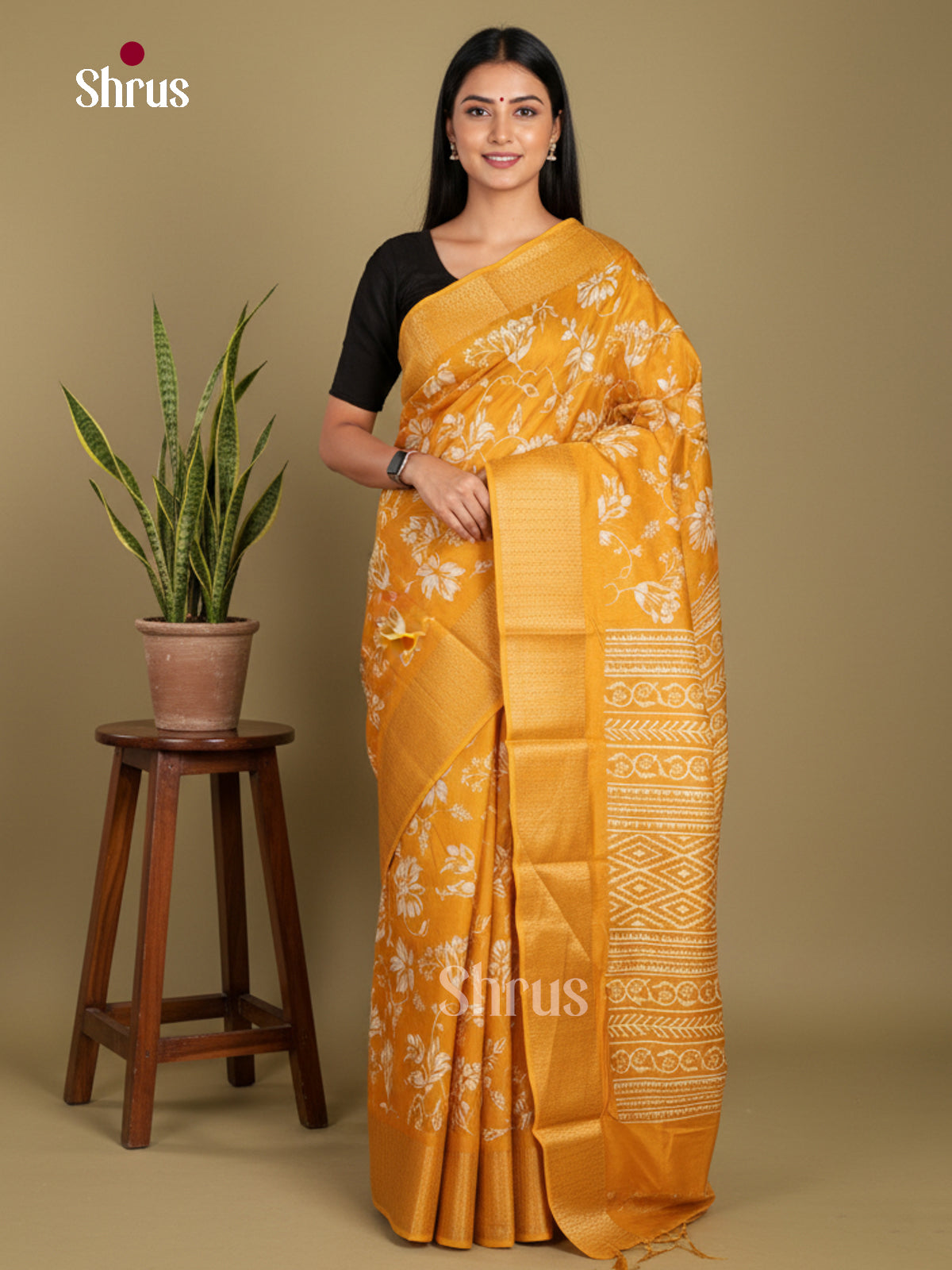 DJS24151 - Semi Crepe Saree