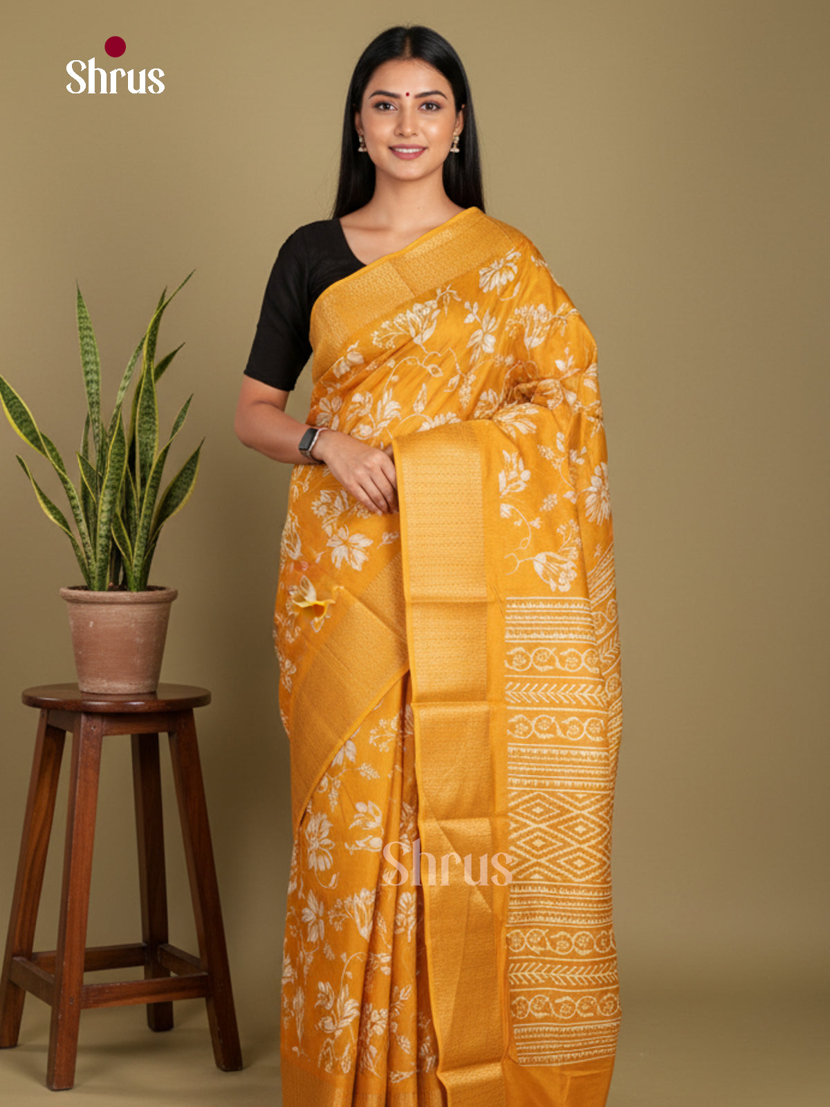 DJS24151 - Semi Crepe Saree