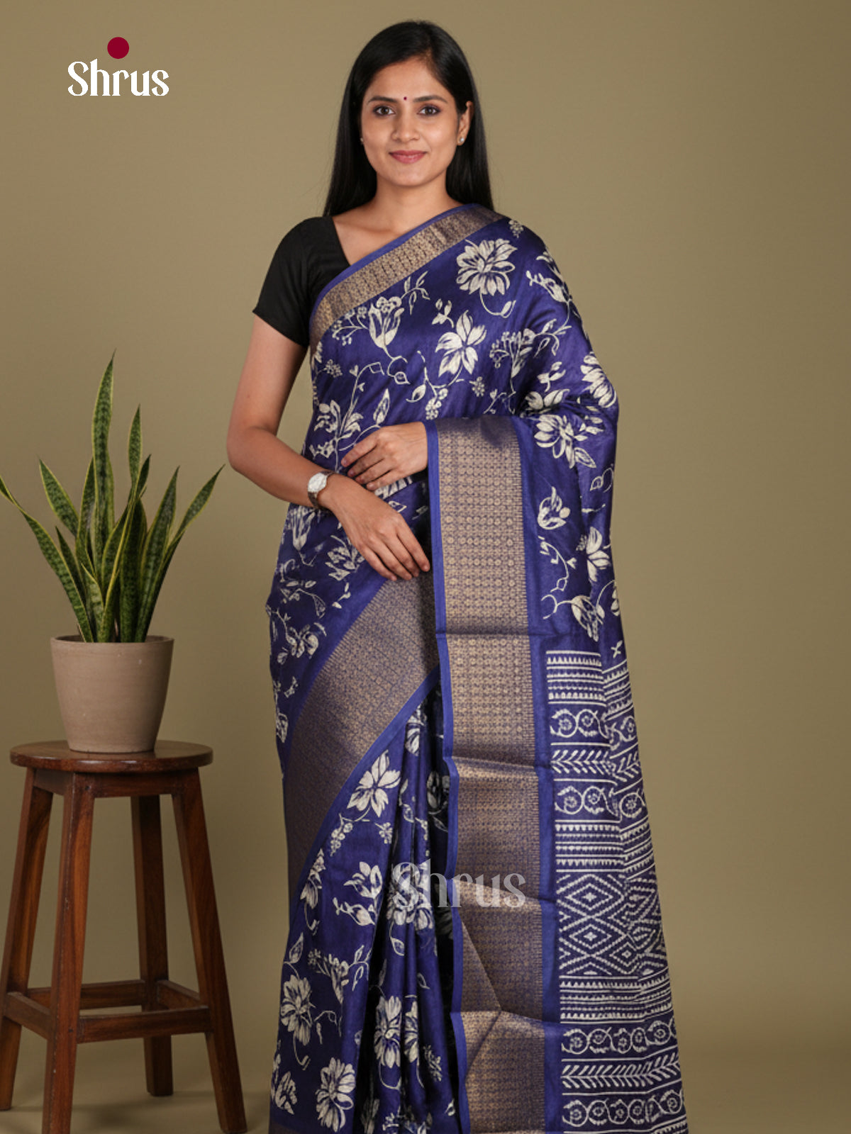 DJS24152 - Semi Crepe Saree