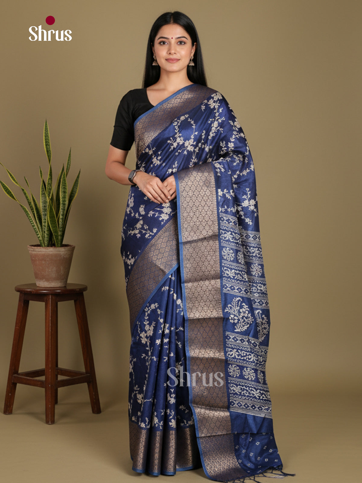 DJS24153 - Semi Crepe Saree