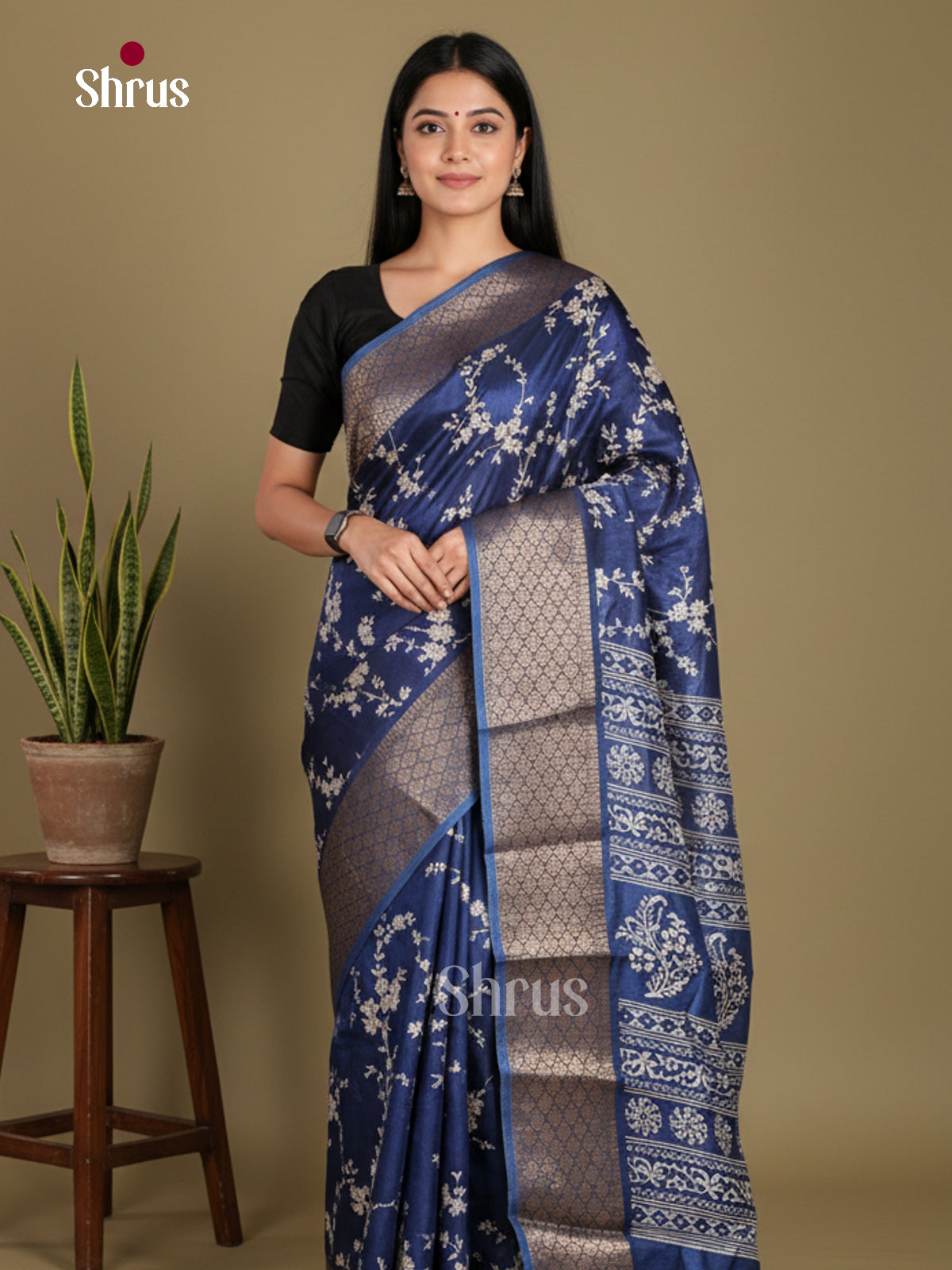 DJS24153 - Semi Crepe Saree