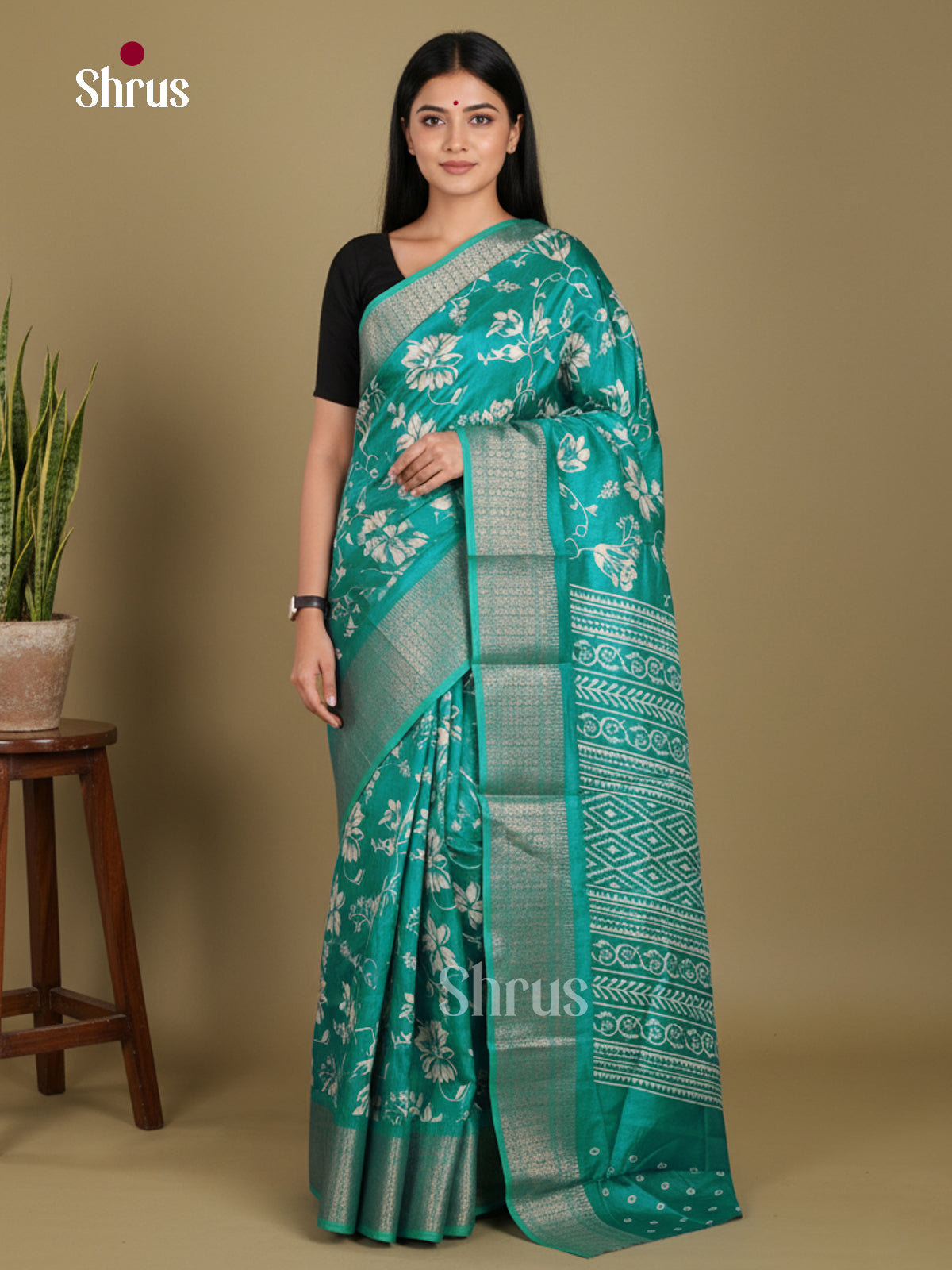 DJS24156 - Semi Crepe Saree