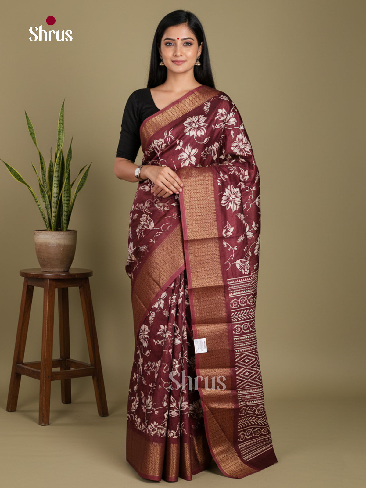 DJS24157 - Semi Crepe Saree