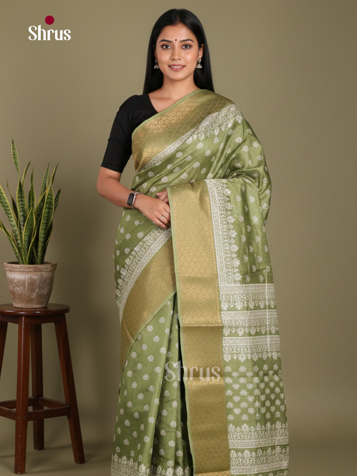 DJS24173 - Semi Crepe Saree