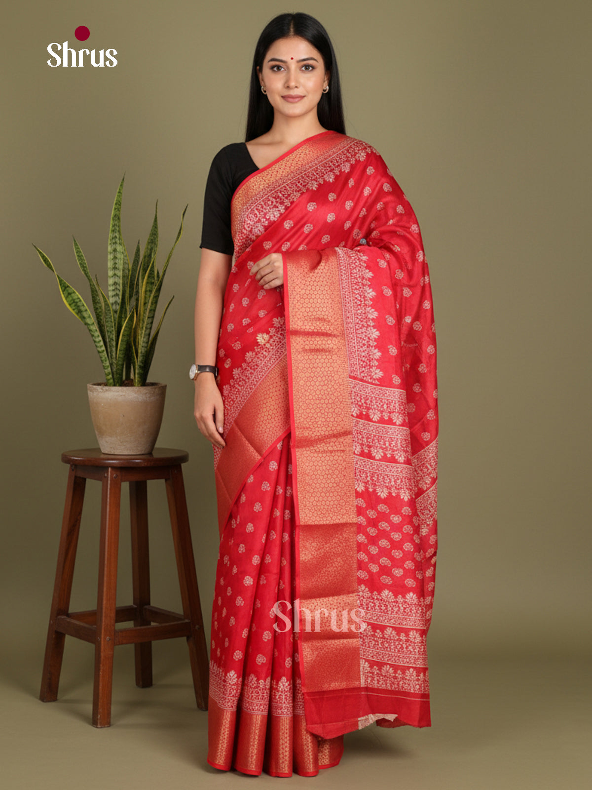 DJS24179 - Semi Crepe Saree