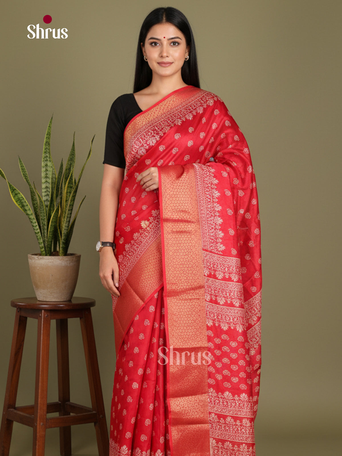 DJS24179 - Semi Crepe Saree