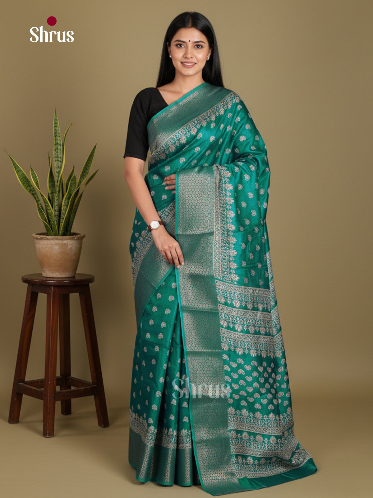 DJS24180 - Semi Crepe Saree
