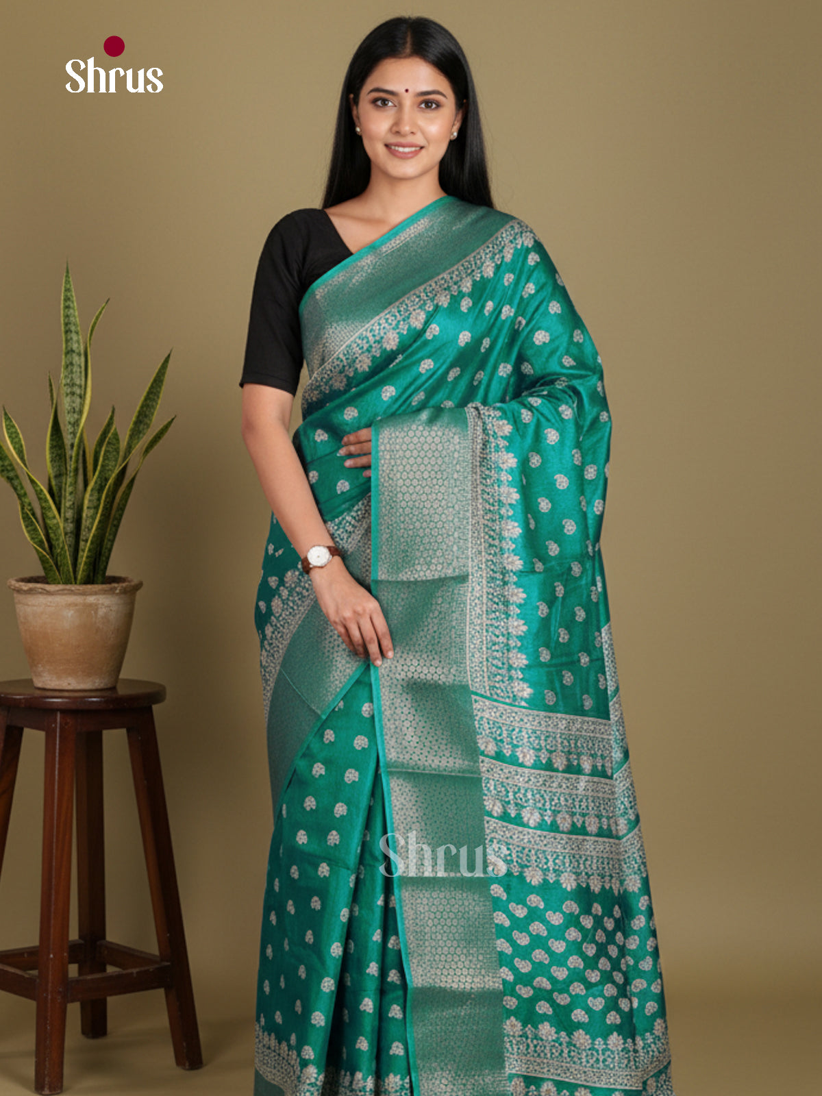 DJS24180 - Semi Crepe Saree