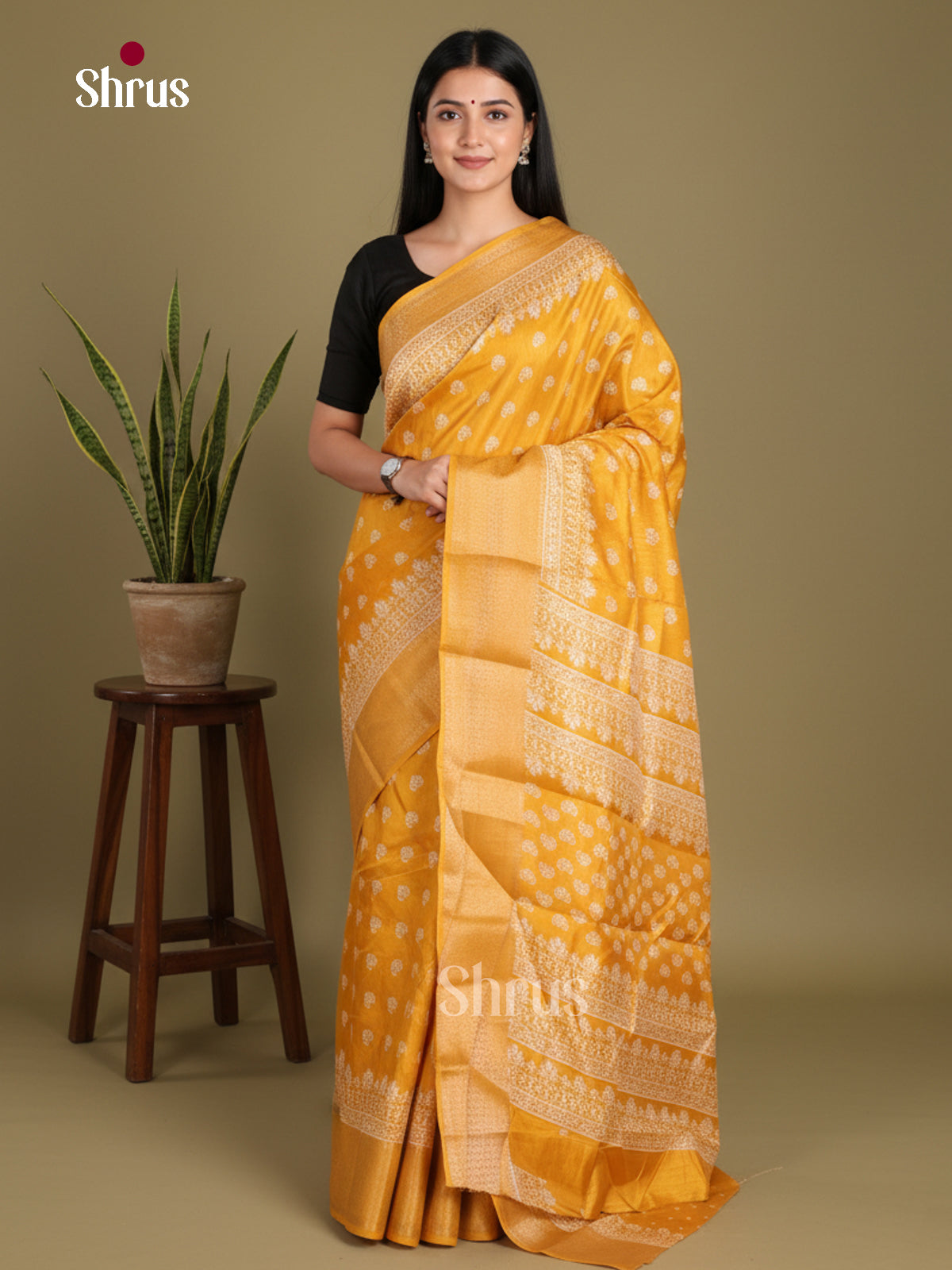 DJS24183 - Semi Crepe Saree