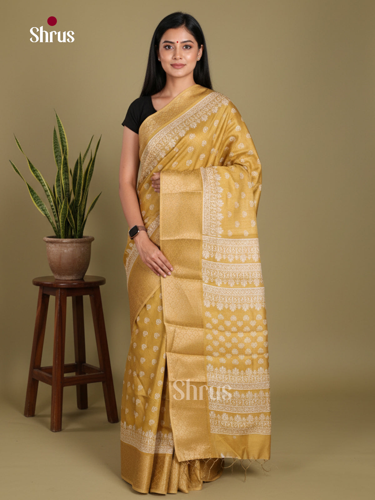 DJS24188 - Semi Crepe Saree