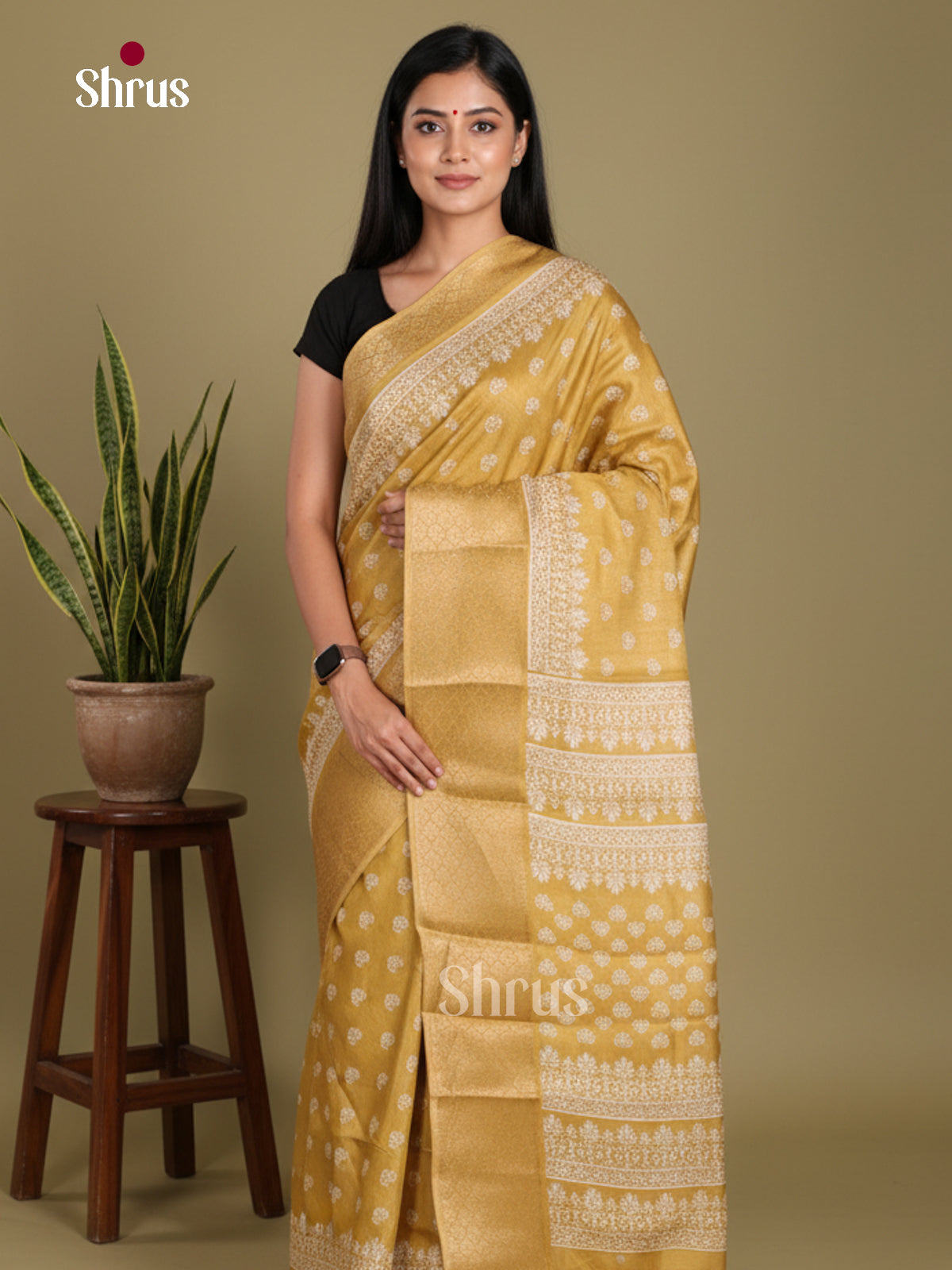 DJS24188 - Semi Crepe Saree