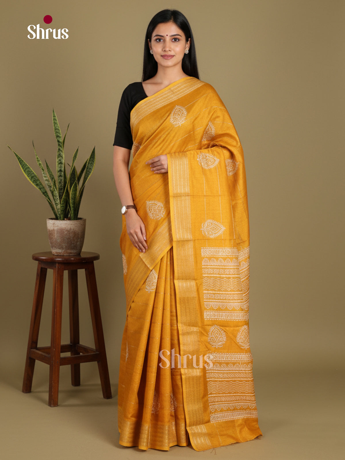 DJS24203 - Semi Crepe Saree