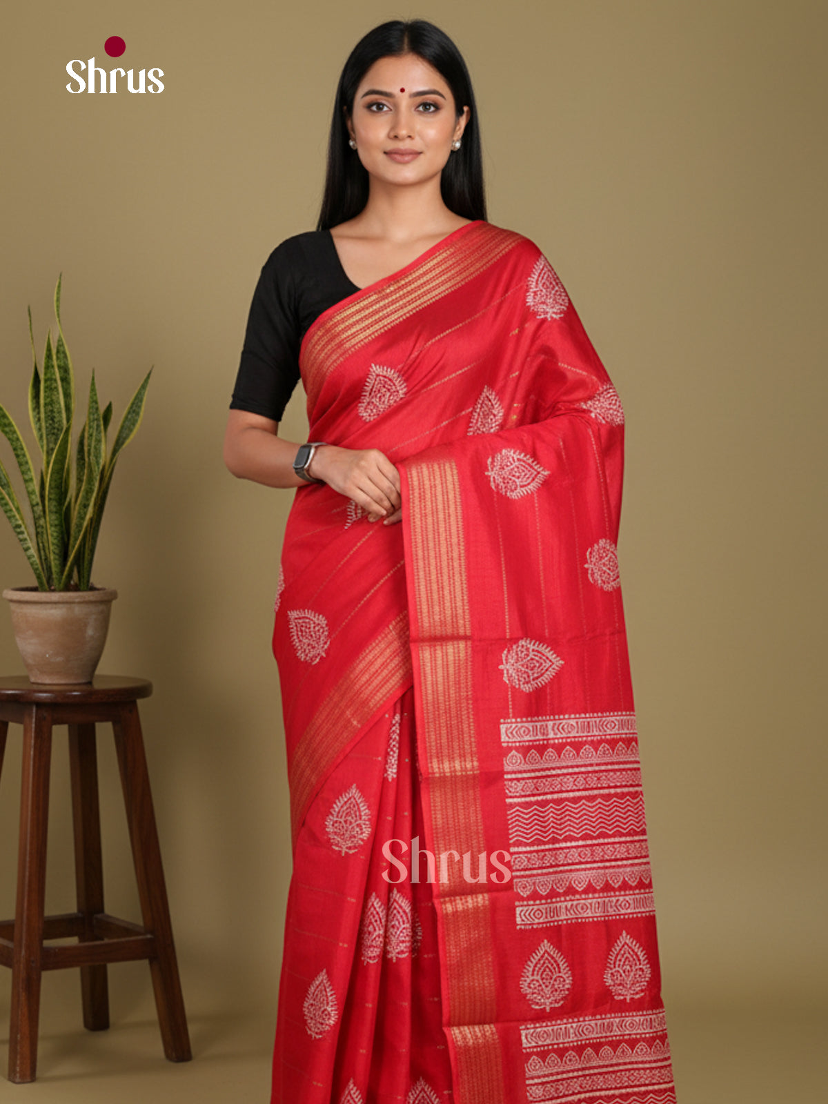DJS24206 - Semi Crepe Saree