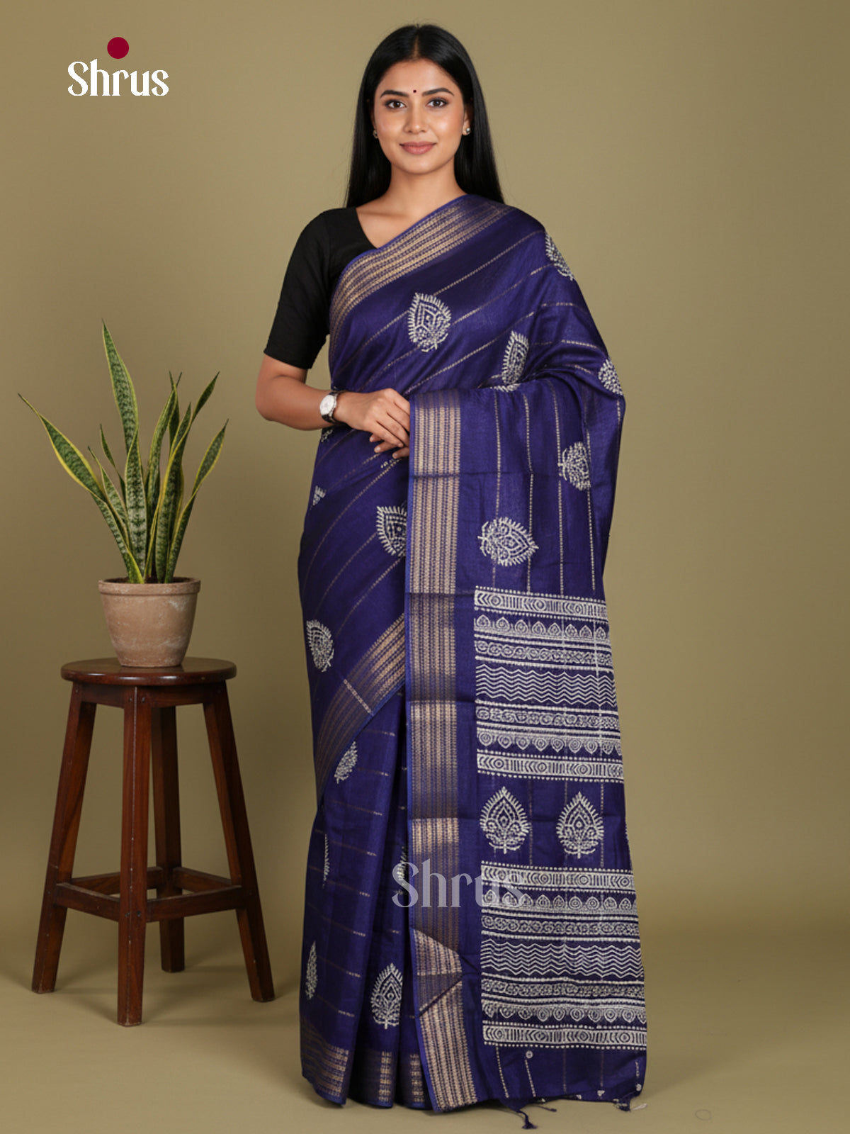 DJS24207 - Semi Crepe Saree