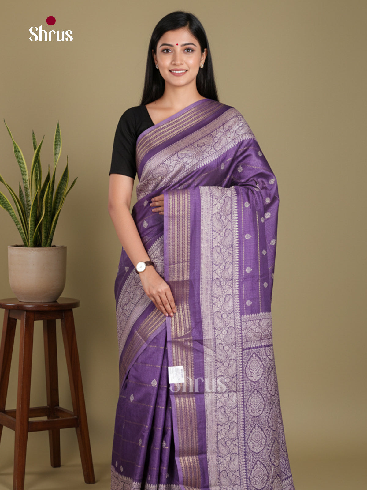 DJS24209 - Semi Crepe Saree