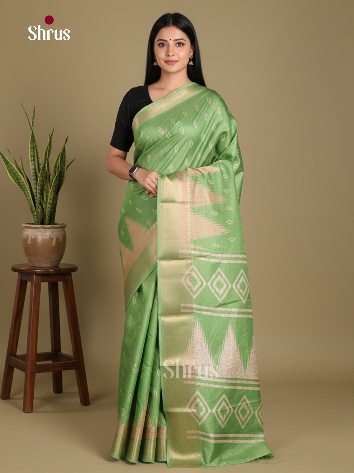 DJS24216 - Semi Crepe Saree