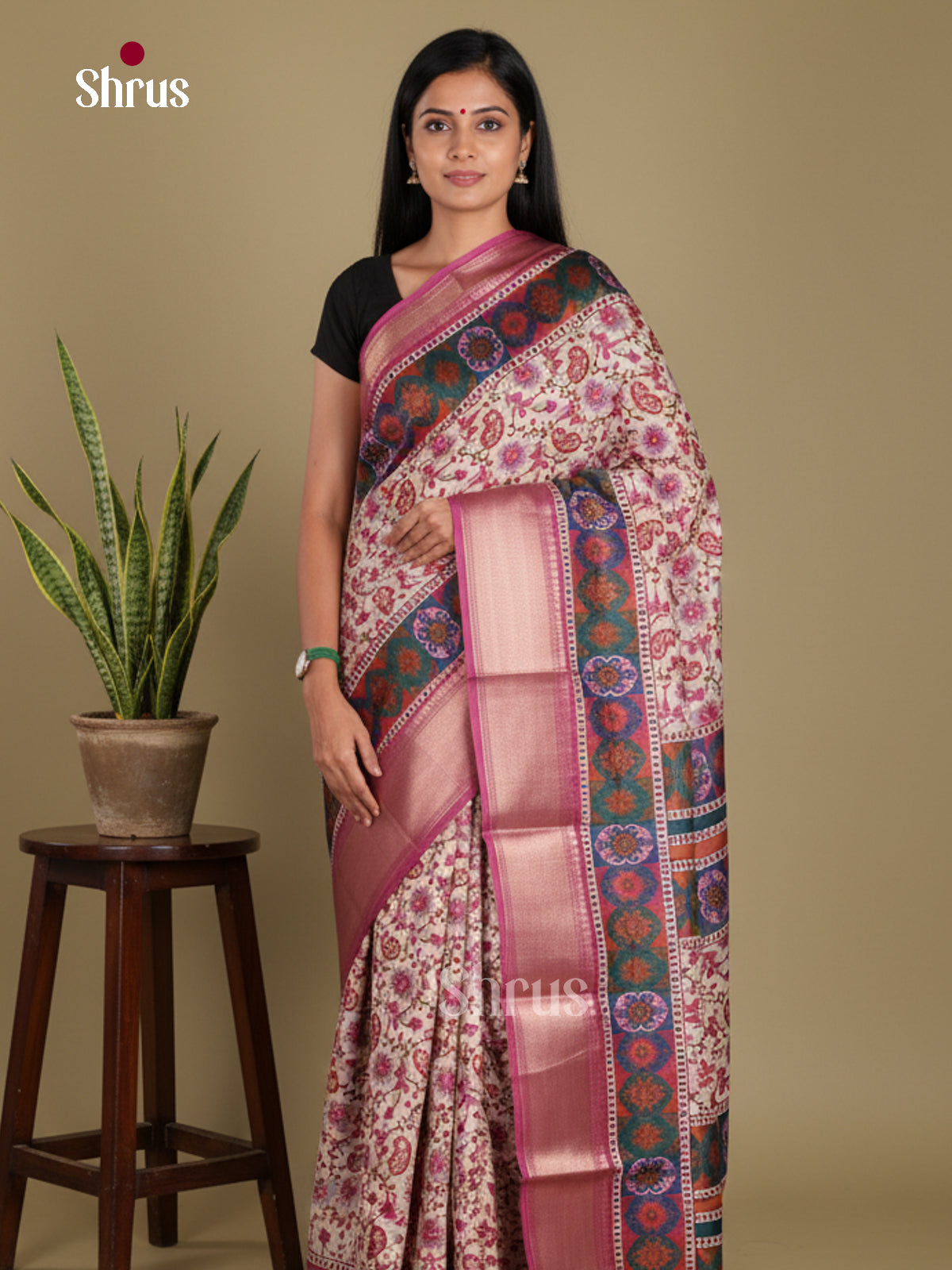 DJS24234 - Semi Crepe Saree