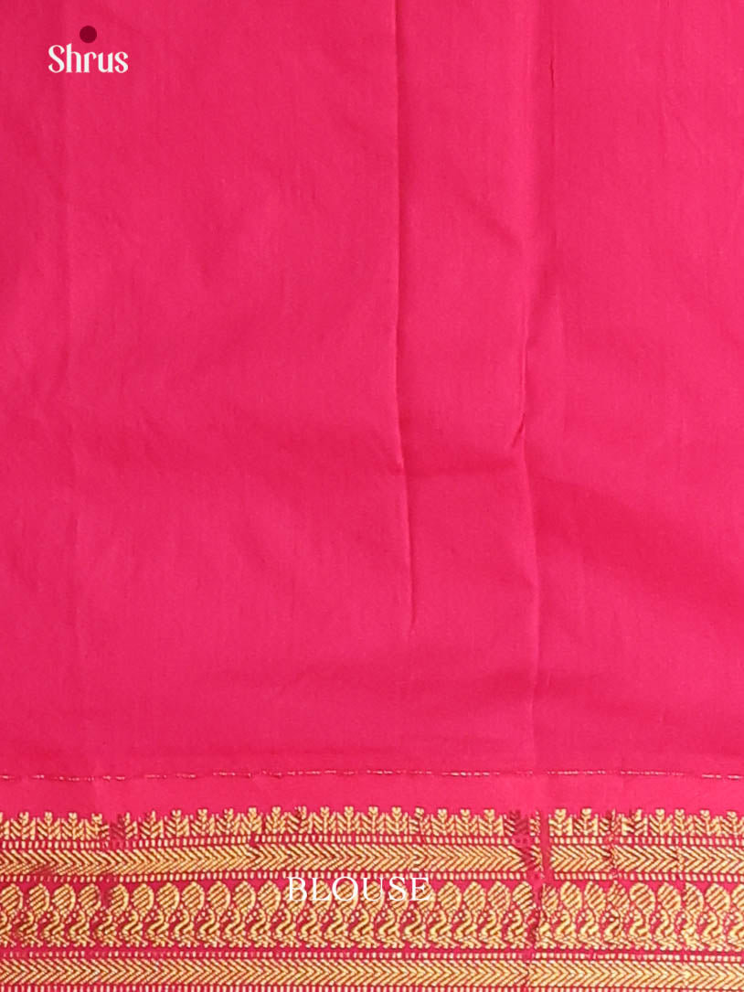 Orange & Pink- Kalyani Cotton Saree