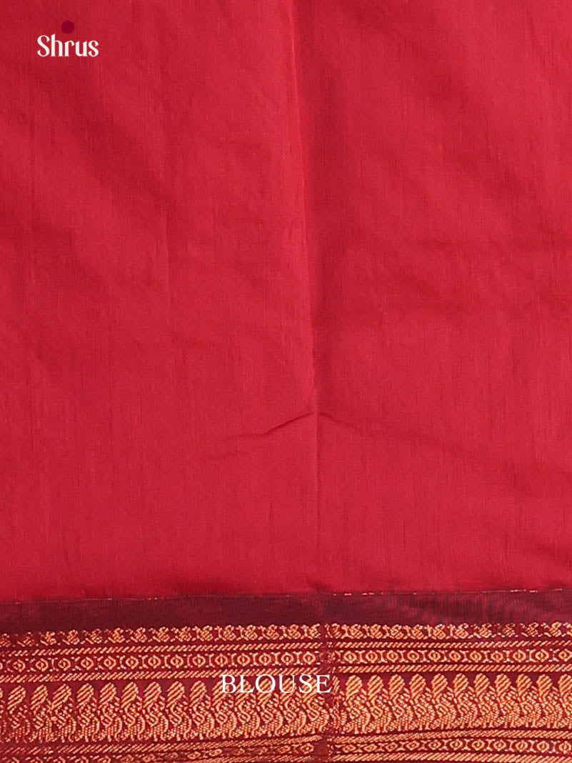 Green & Red- Kalyani Cotton Saree
