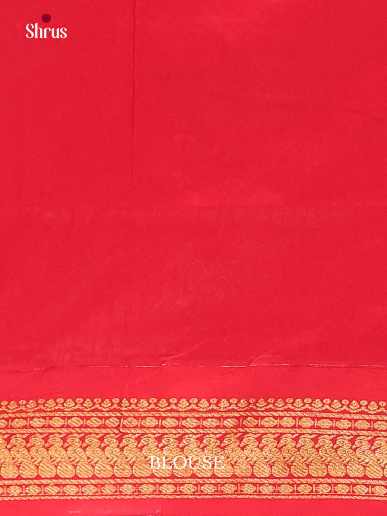 Mustard & Red- Kalyani Cotton Saree