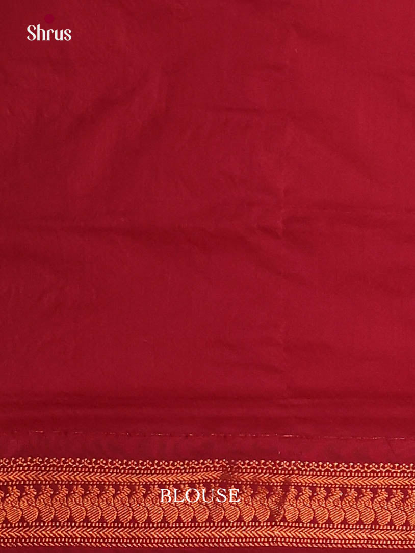 Grey & Red - Kalyani Cotton Saree