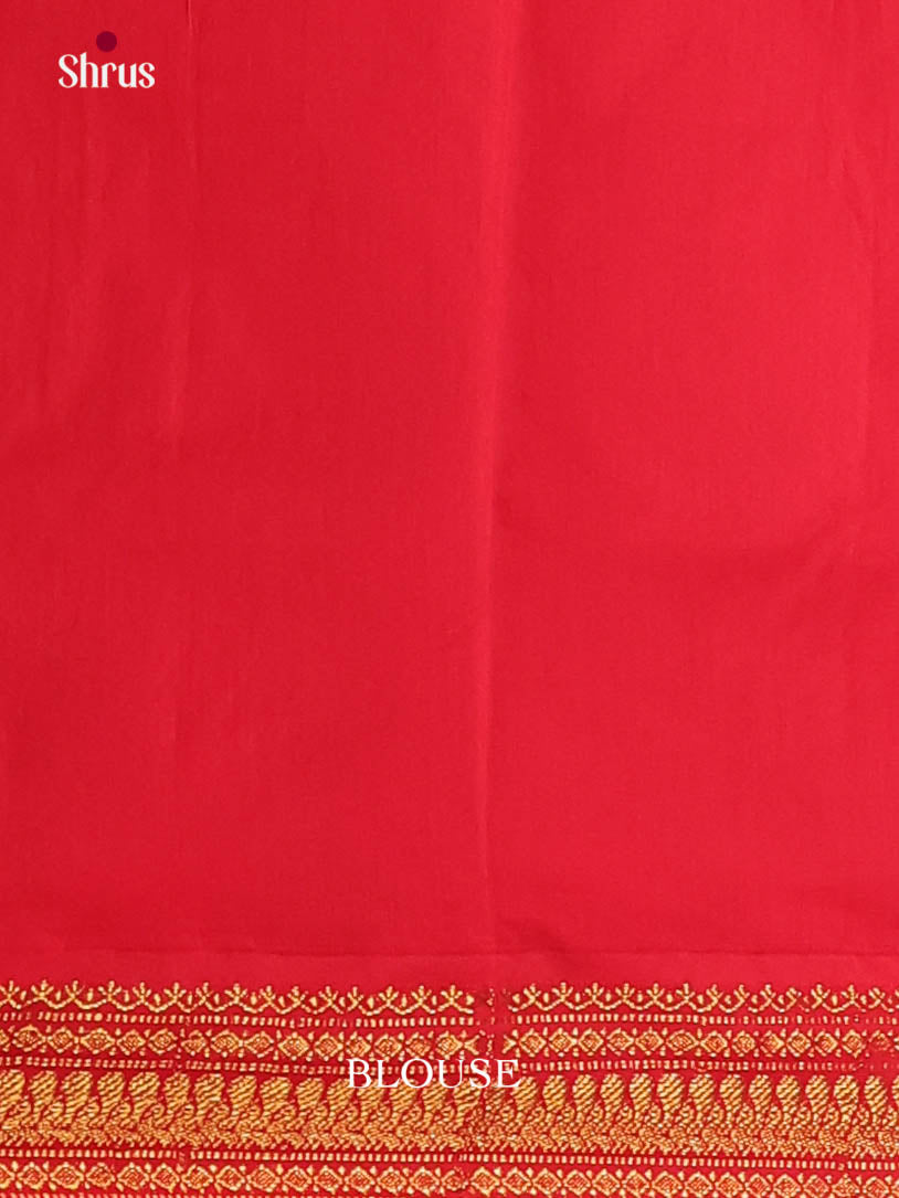 Orange & Red - Kalyani Cotton Saree
