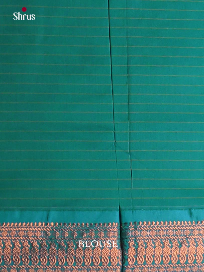 Brown & Green - Kalyani Cotton Saree