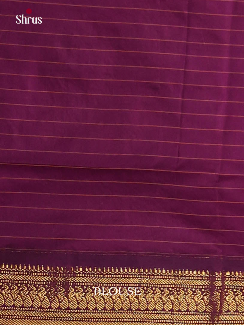 green & Purple - Kalyani Cotton Saree