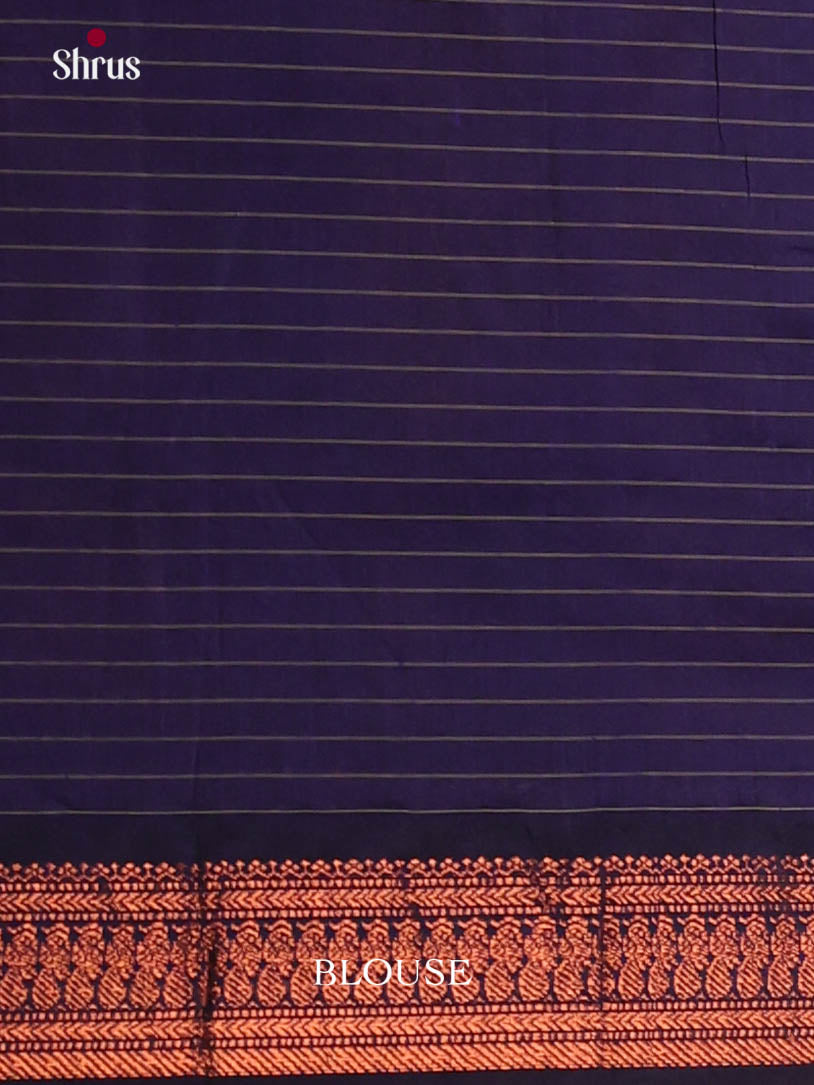 Red & Blue- Kalyani Cotton Saree