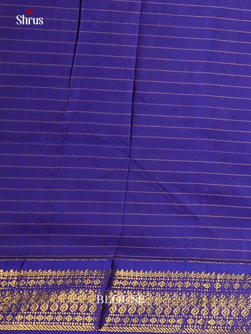 Mustard & Blue - Kalyani Cotton Saree
