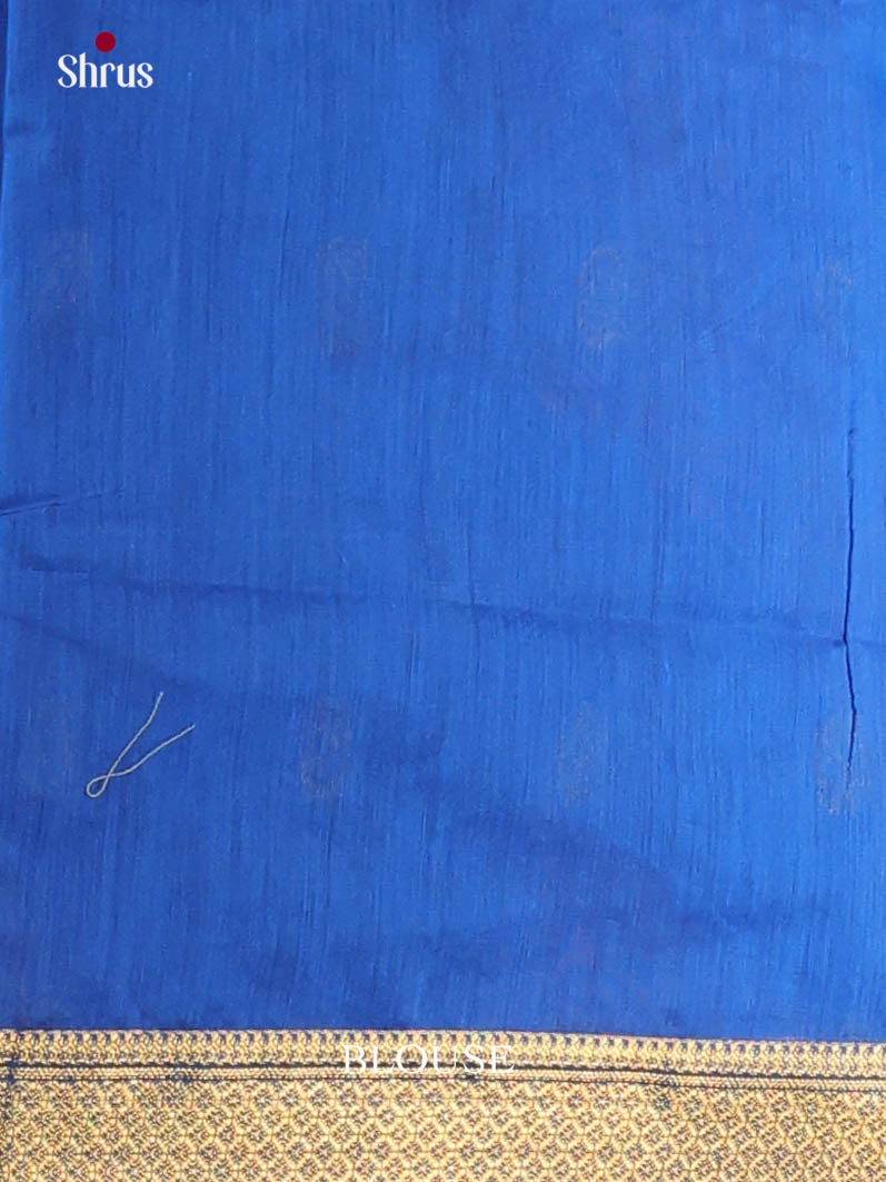 Green & Blue - Semi Maheshwari Saree