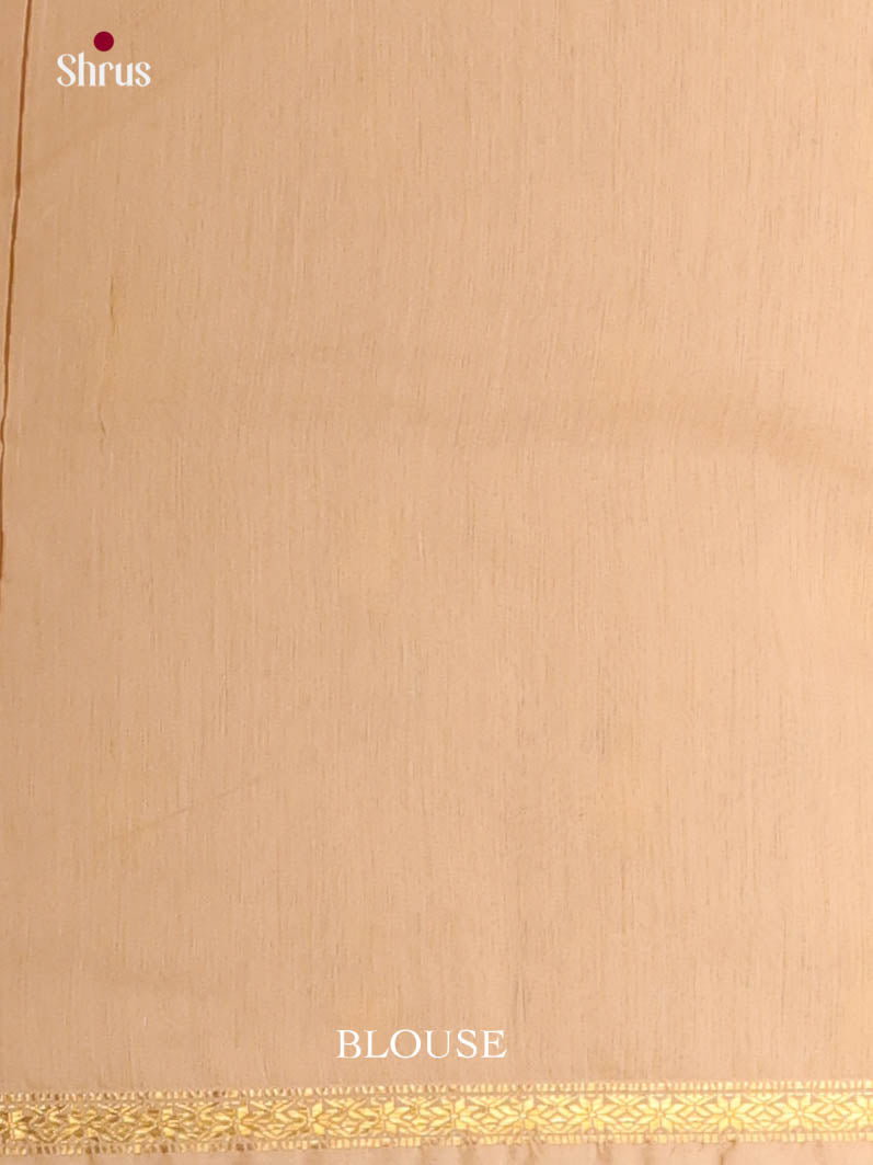 Pink & Beige - Semi Maheshwari Saree